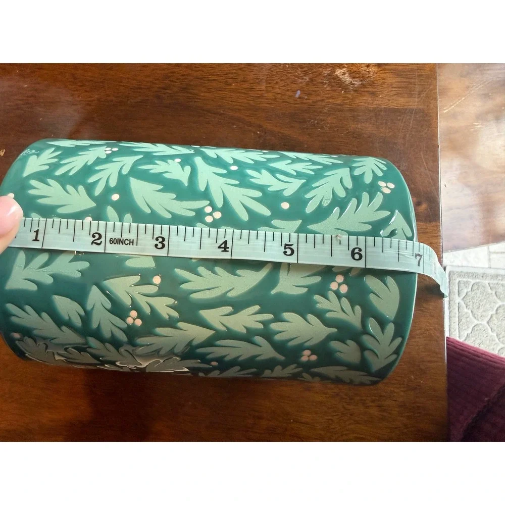Hallmark Channel Fa-La-La-Love Teal Ceramic Wine‎ Chiller Holiday Bottle Cooler